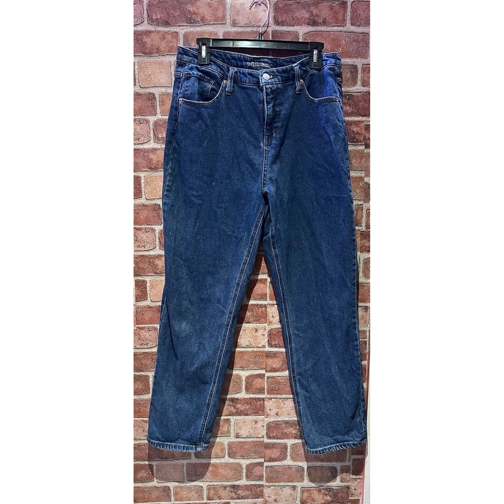 Wild Fable Denim Womens Mid Rise 90's Relaxed Straight Blue Jeans Size 14 Casual